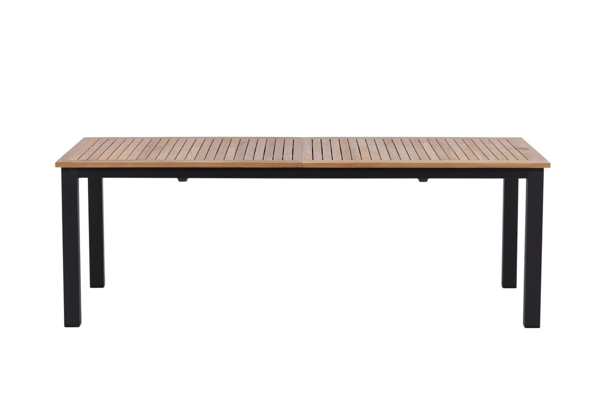 Rectangular Dining Table 75 x 224 x 100 Black