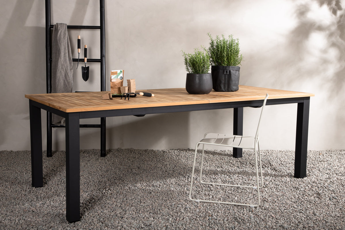 Rectangular Dining Table 75 x 224 x 100 Black
