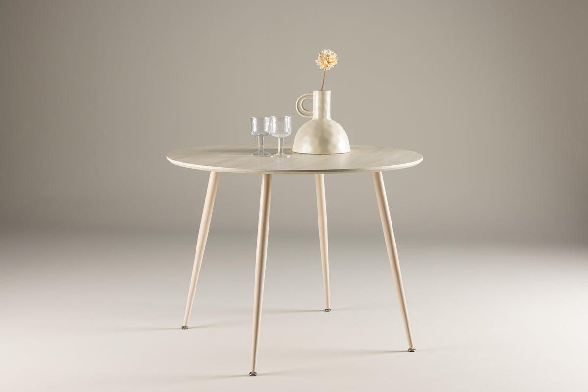 Round Dining Table ø100 Whitewash