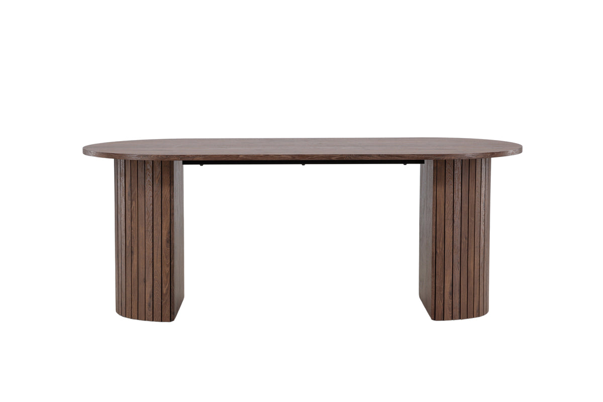 Oval Dining Table 90 x 200 Mocca