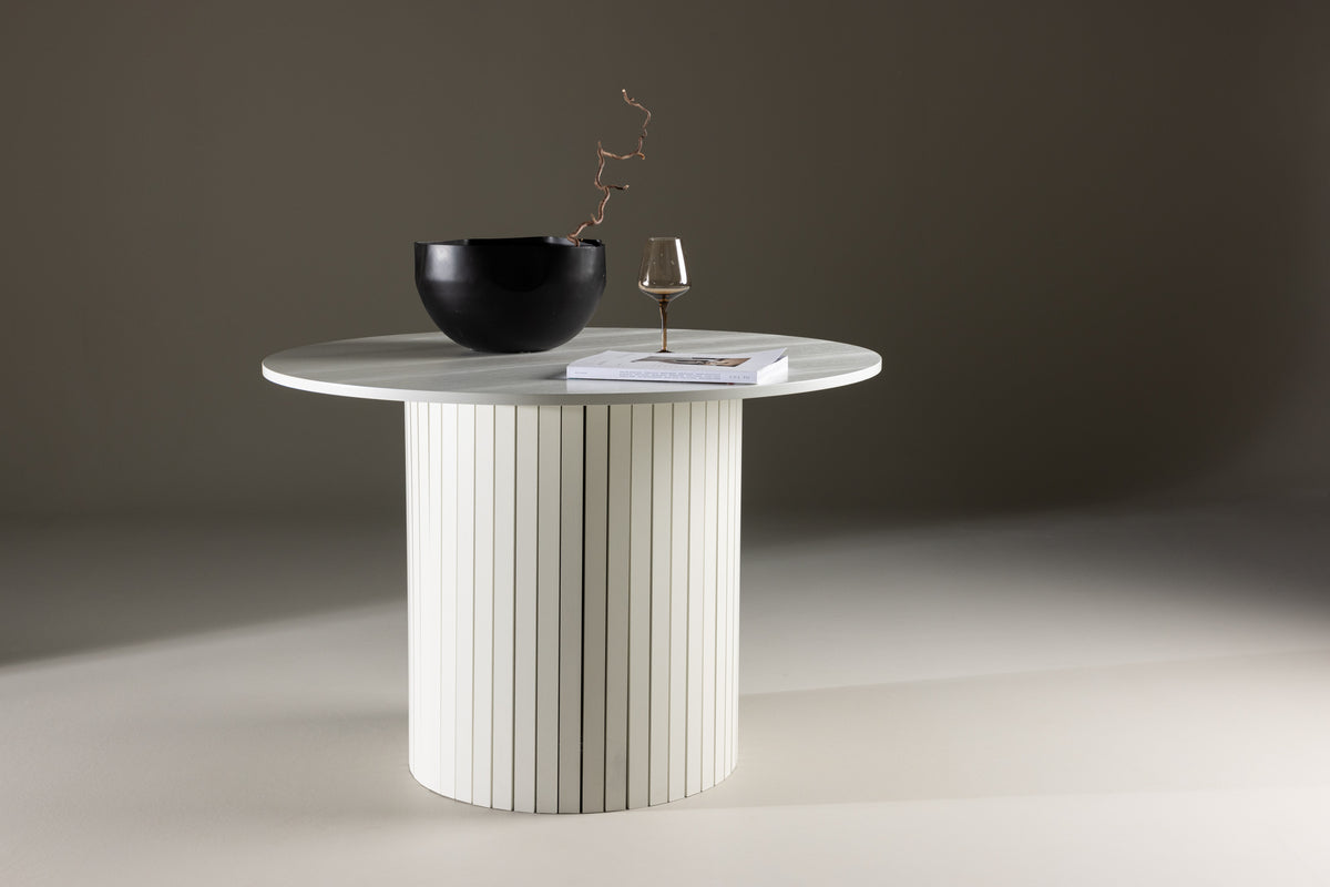 Round Dining Table ø110 White