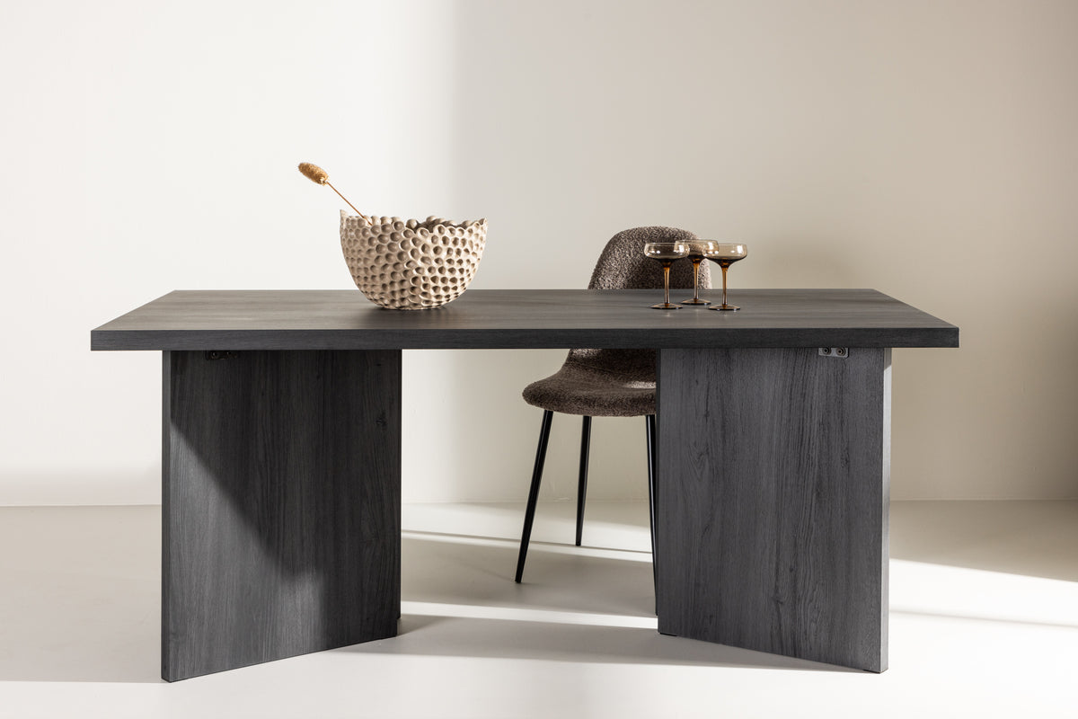 Rectangular Dining Table 90 x 180 Black
