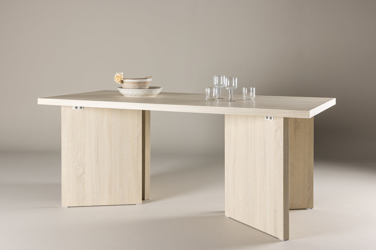Rectangular Dining Table 90 x 180 Whitewash