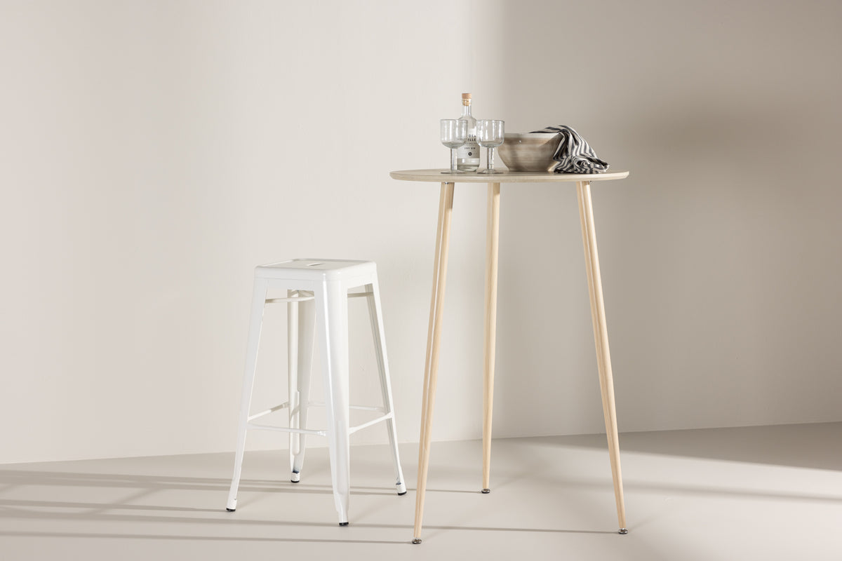 Bar Table ø70 Whitewash