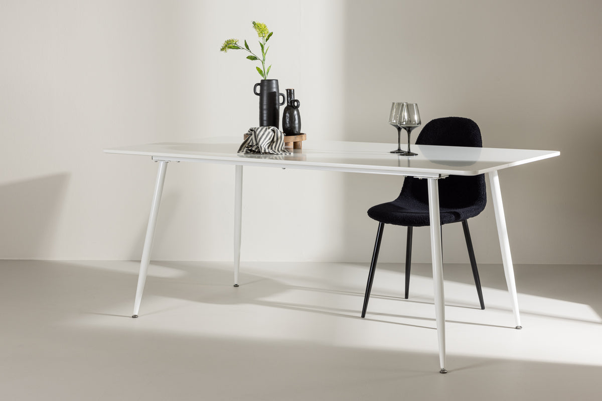 Rectangular Dining Table 90 x 180 White