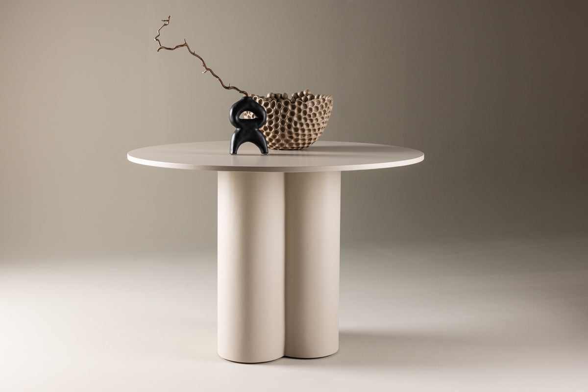 Round Dining Table ø110 Beige