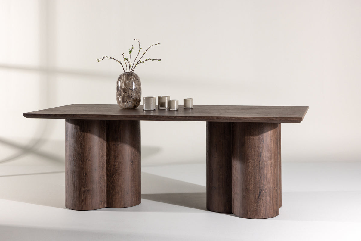 Rectangular Dining Table 100 x 210 Mocca