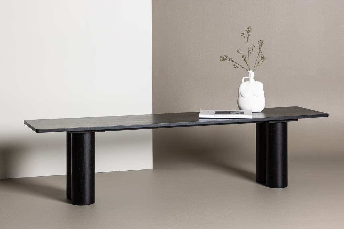 Bench 180x40x45cm Black