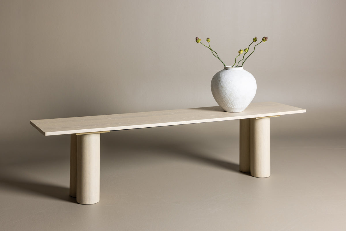 Bench 180x40x45cm Whitewash