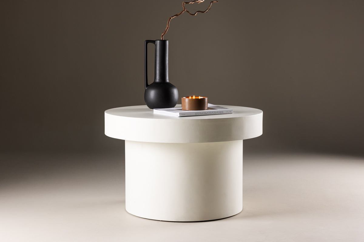 Sofa Table ø80 White