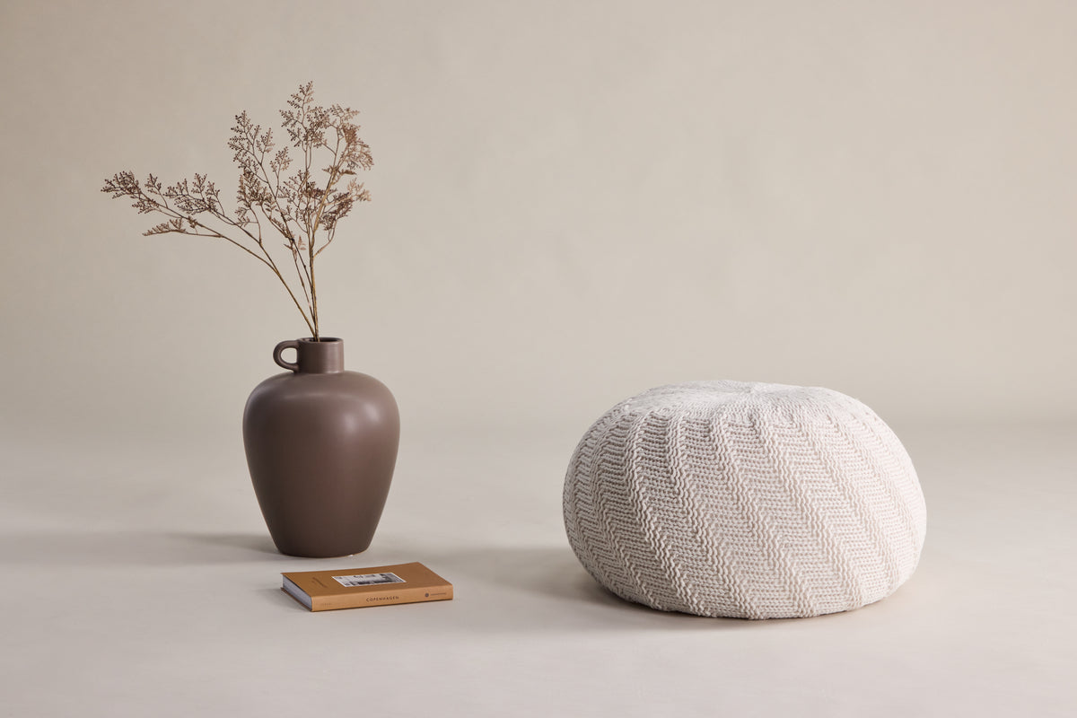 Pouf ø45 ⌀45 Offwhite