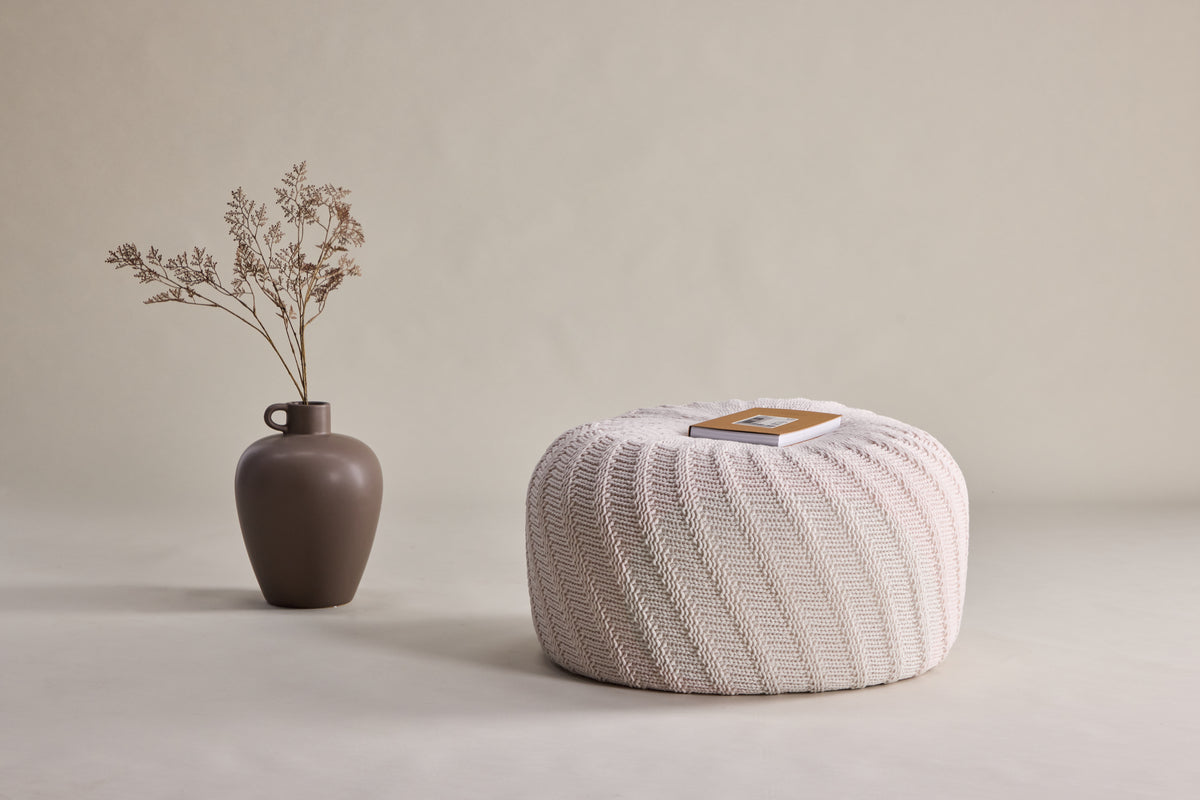 Pouf ø60 ⌀60 Offwhite