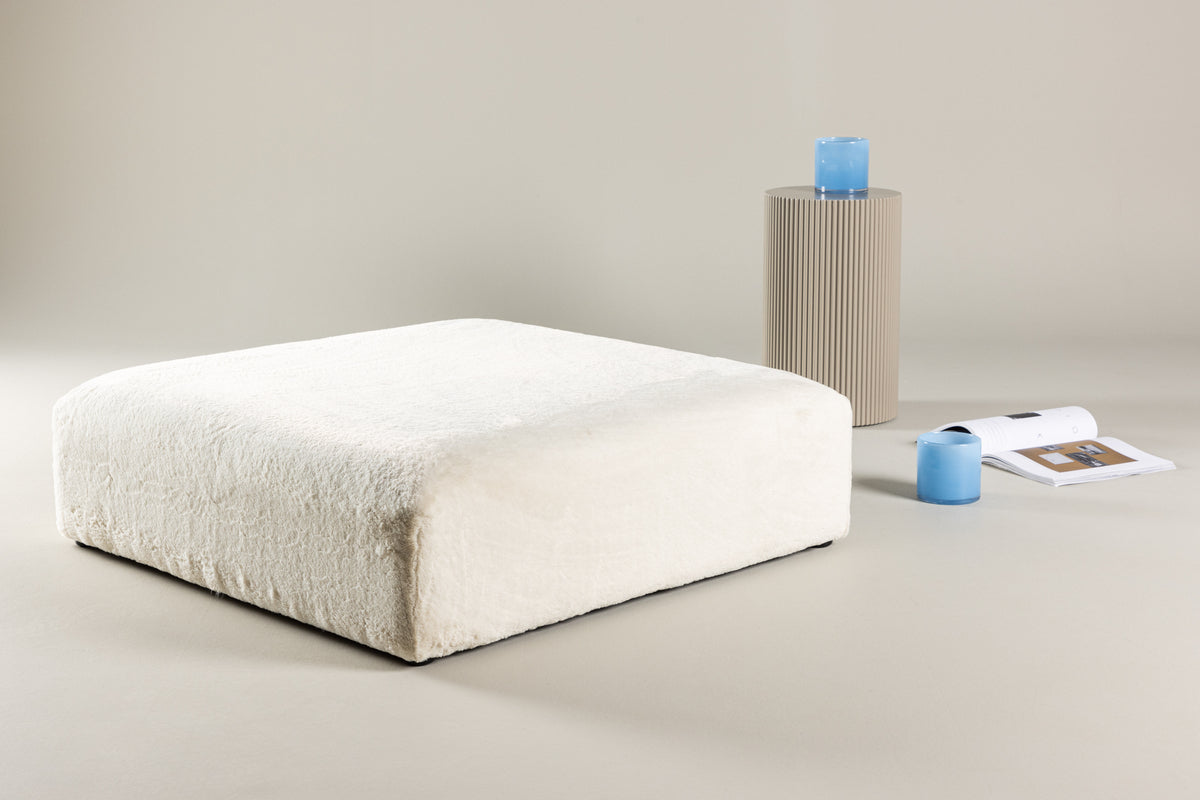 Pouf 100X100X30 Beige