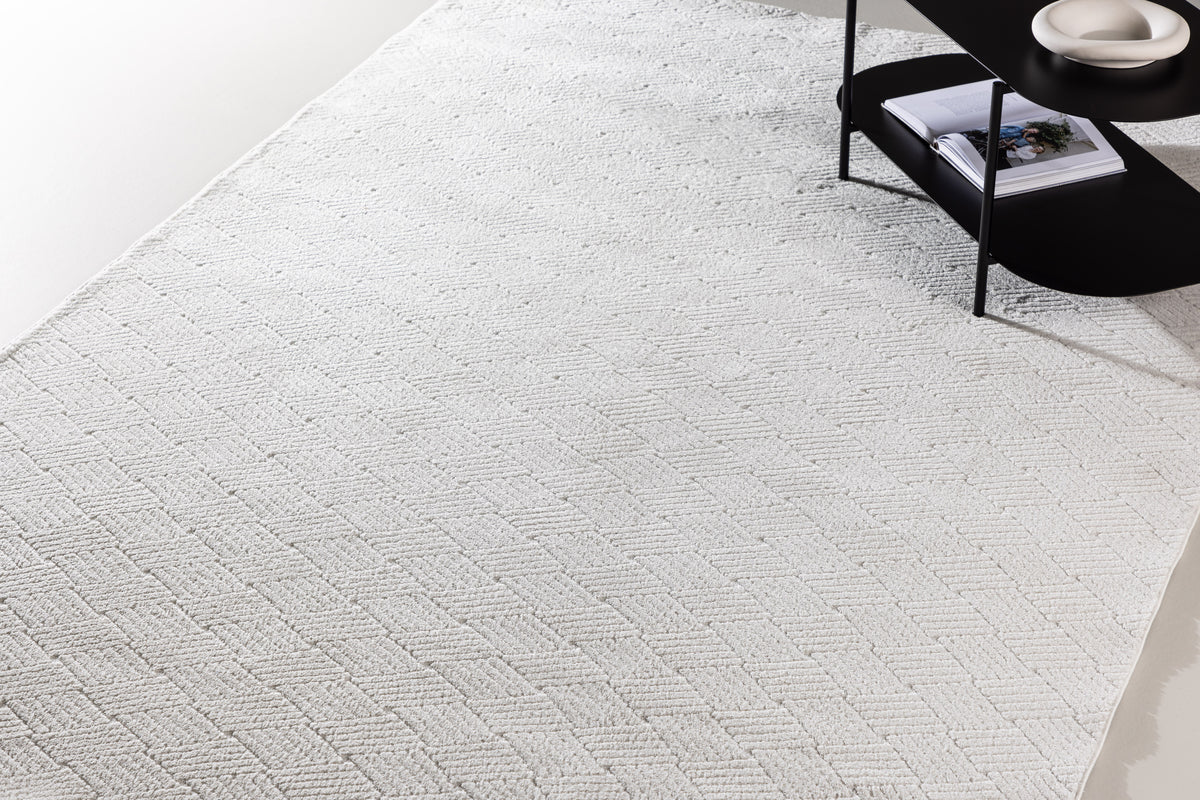 Rectangular Carpet 200 x 290 White