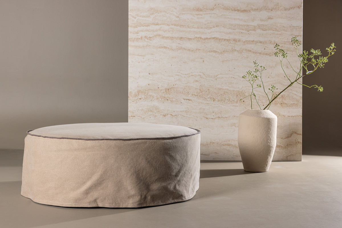Ottoman ø101 ⌀101 Brown