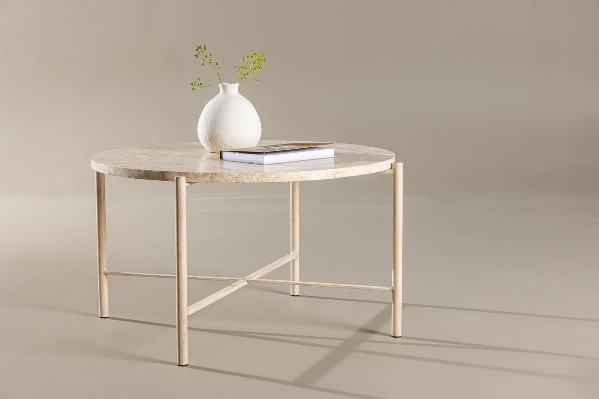 Sofa Table Ø70 Beige