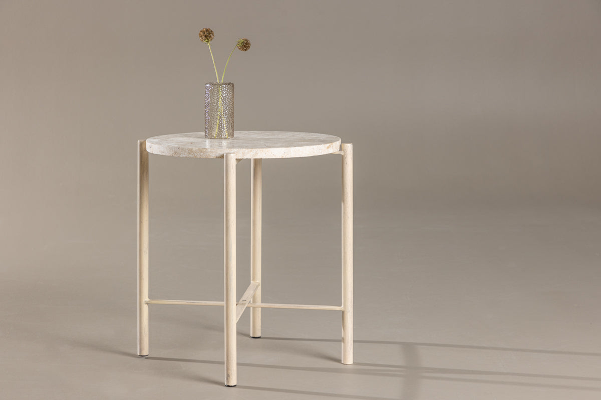 Sofa Table Ø40 Beige