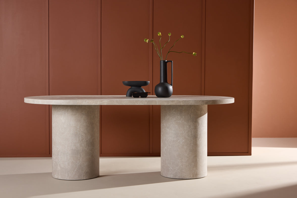 Rectangular Dining Table 200 x 100 Beige
