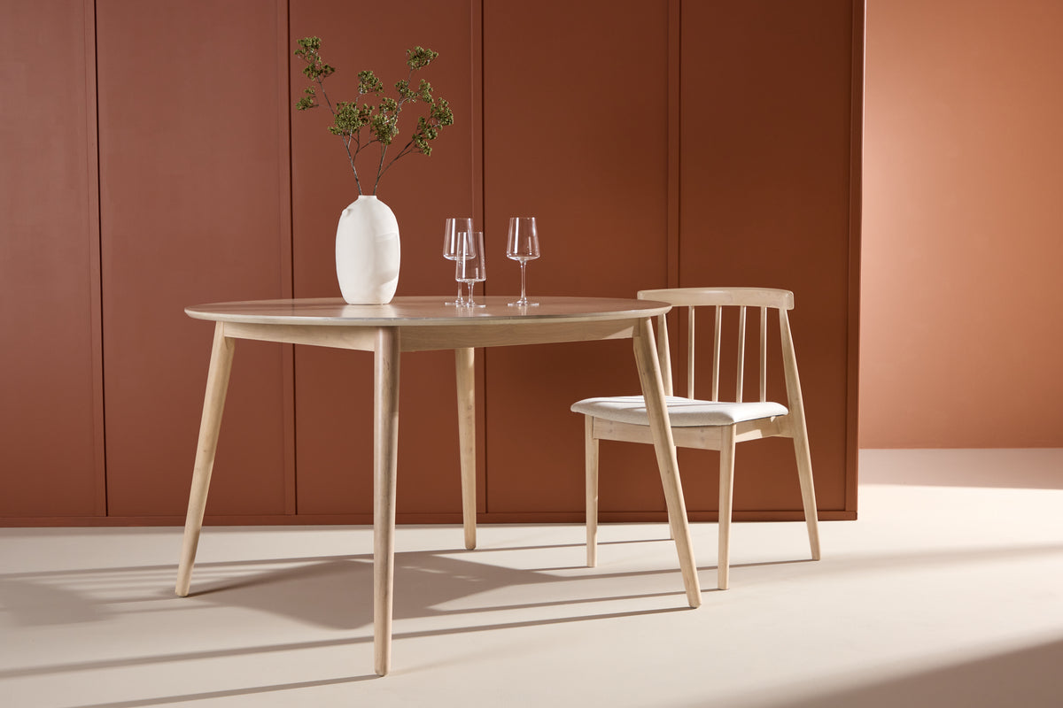 Round Dining Table Ø 120 Whitewash