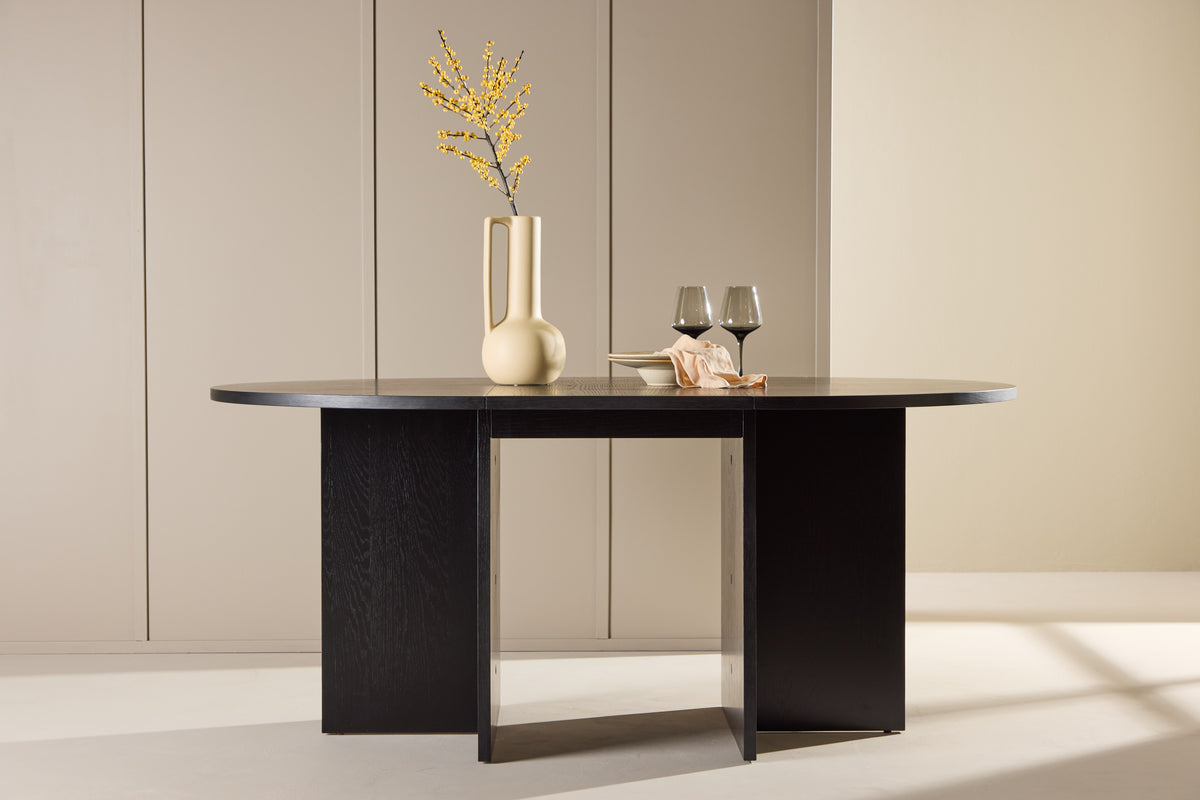 Rectangular Dining Table Ø120/170 Black