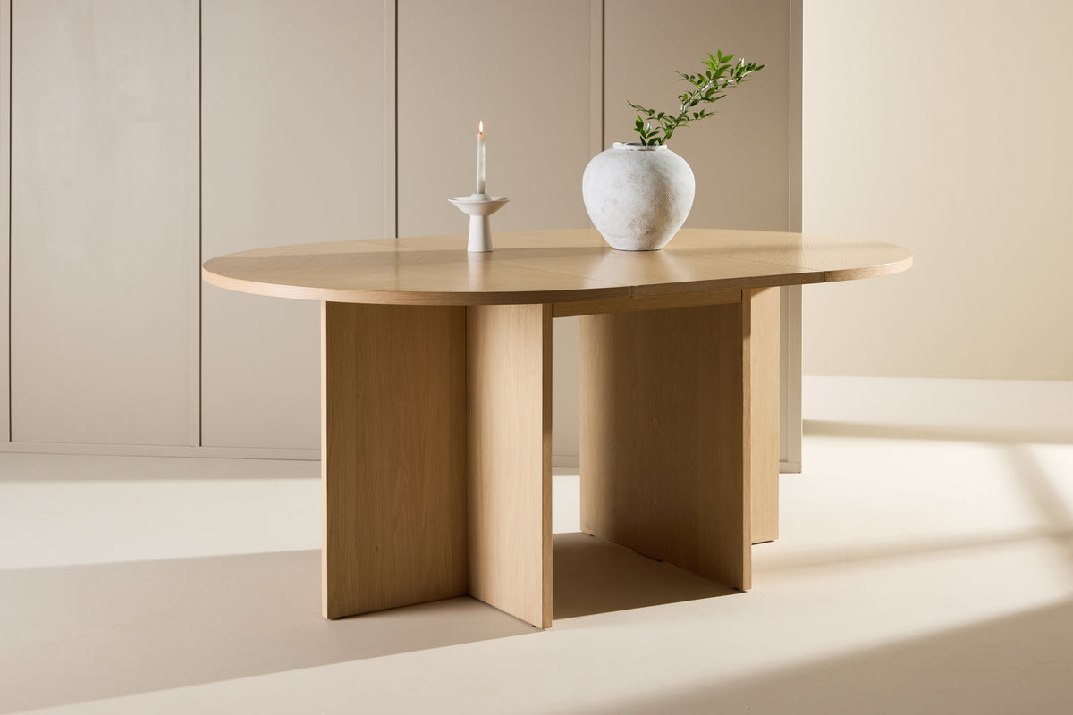Rectangular Dining Table Ø120/170 Whitewash