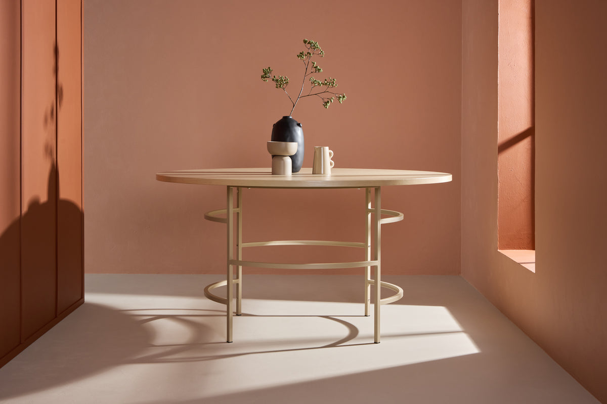 Round Dining Table Ø140 Whitewash