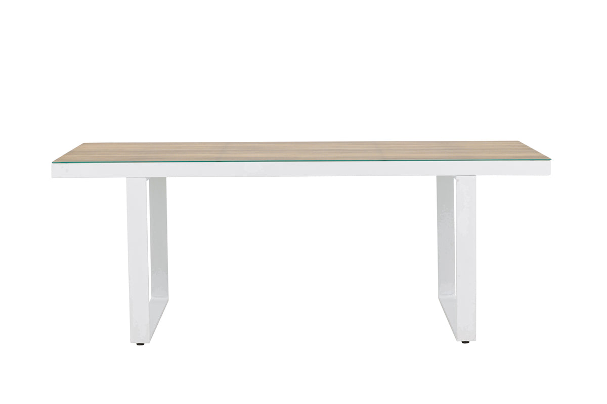 Rectangular Dining Table 90 x 200 White