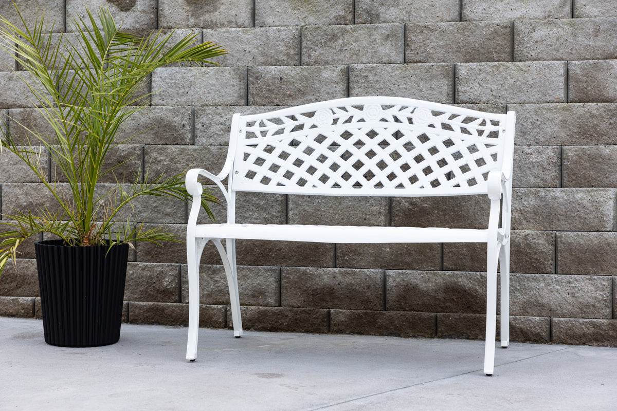 Bench Sofa 87x100x60 White