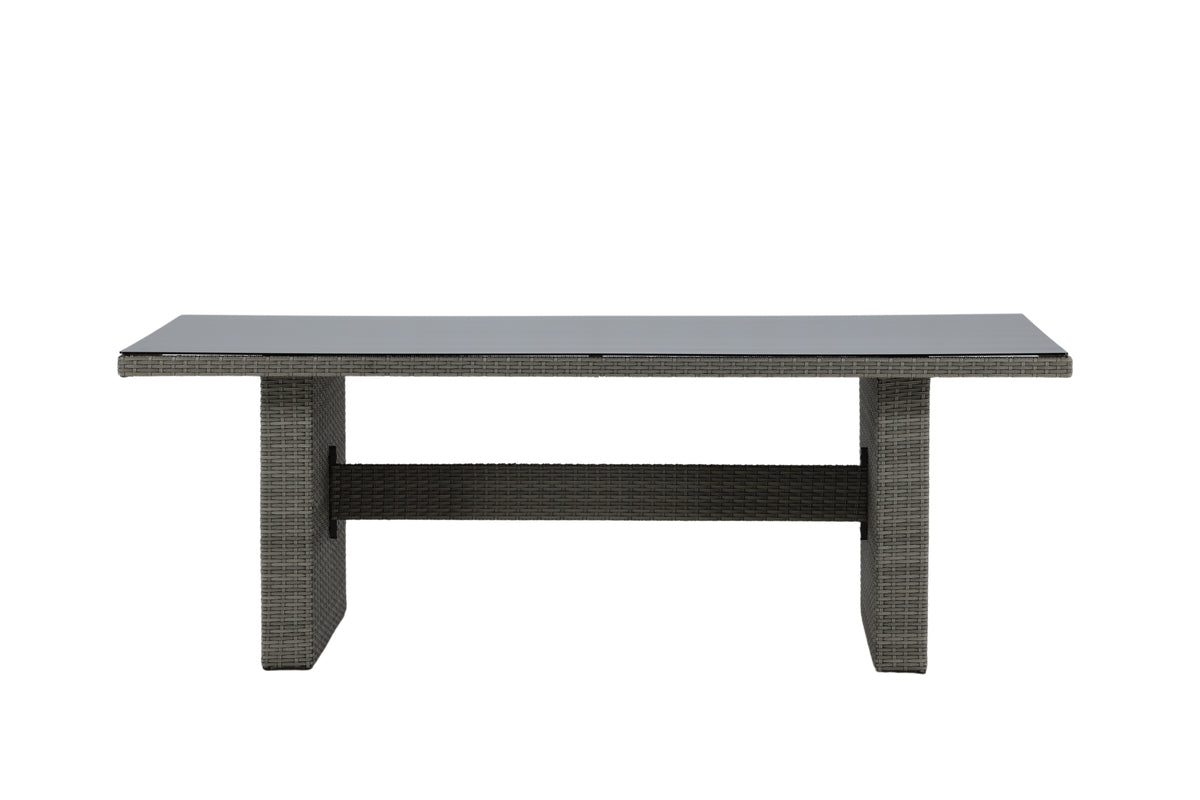 Rectangular Dining Table 74 x 200 x 100 Grey