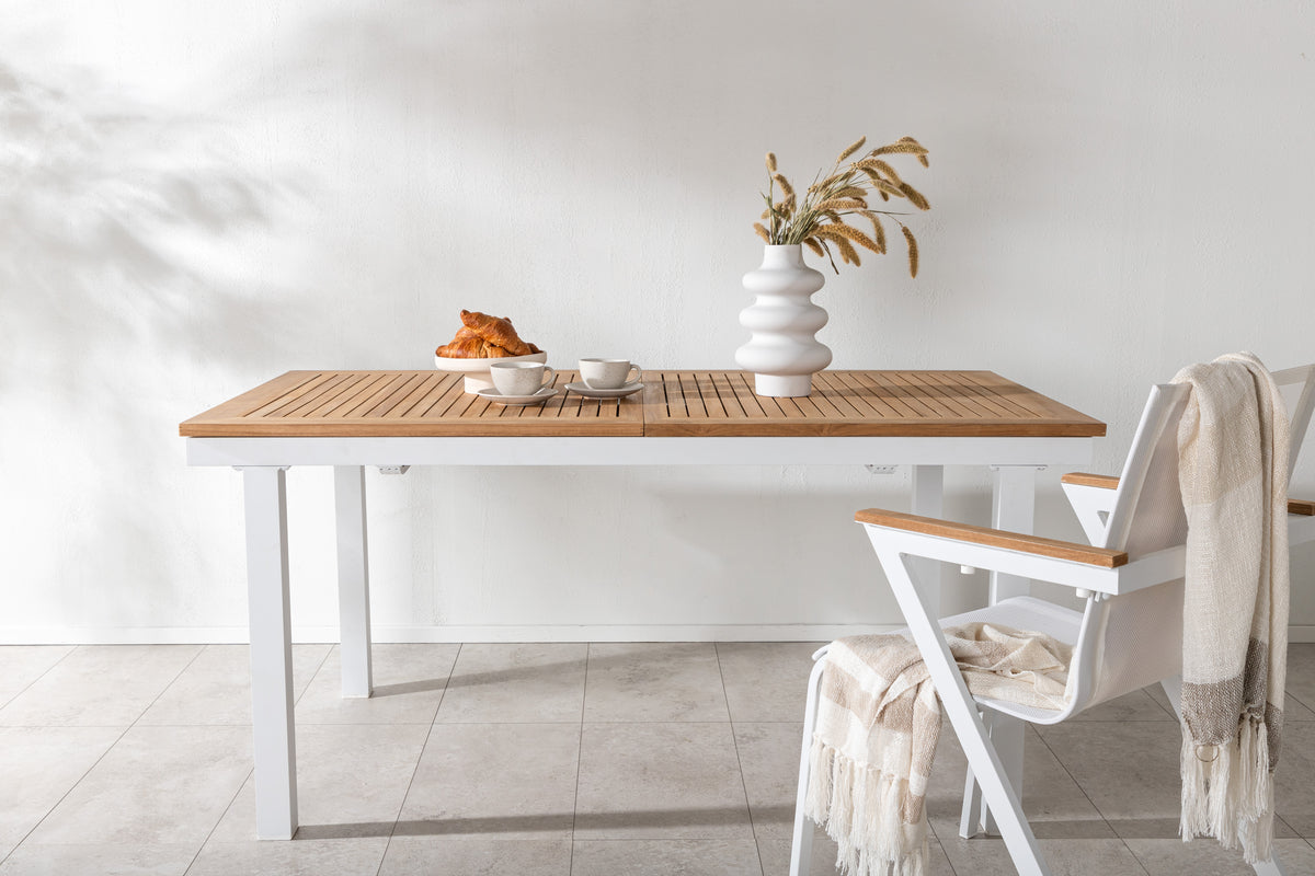 Rectangular Dining Table 75 x 160 x 90 White