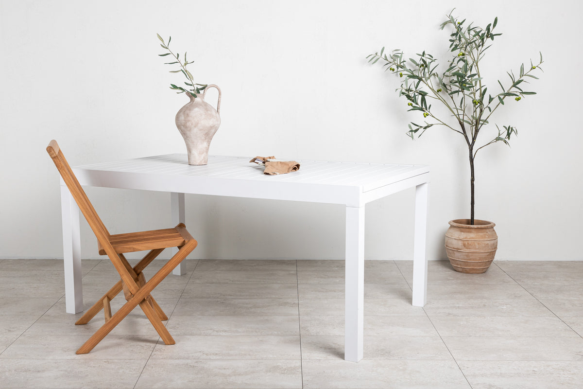 Rectangular Dining Table 75 x 160 x 100 White