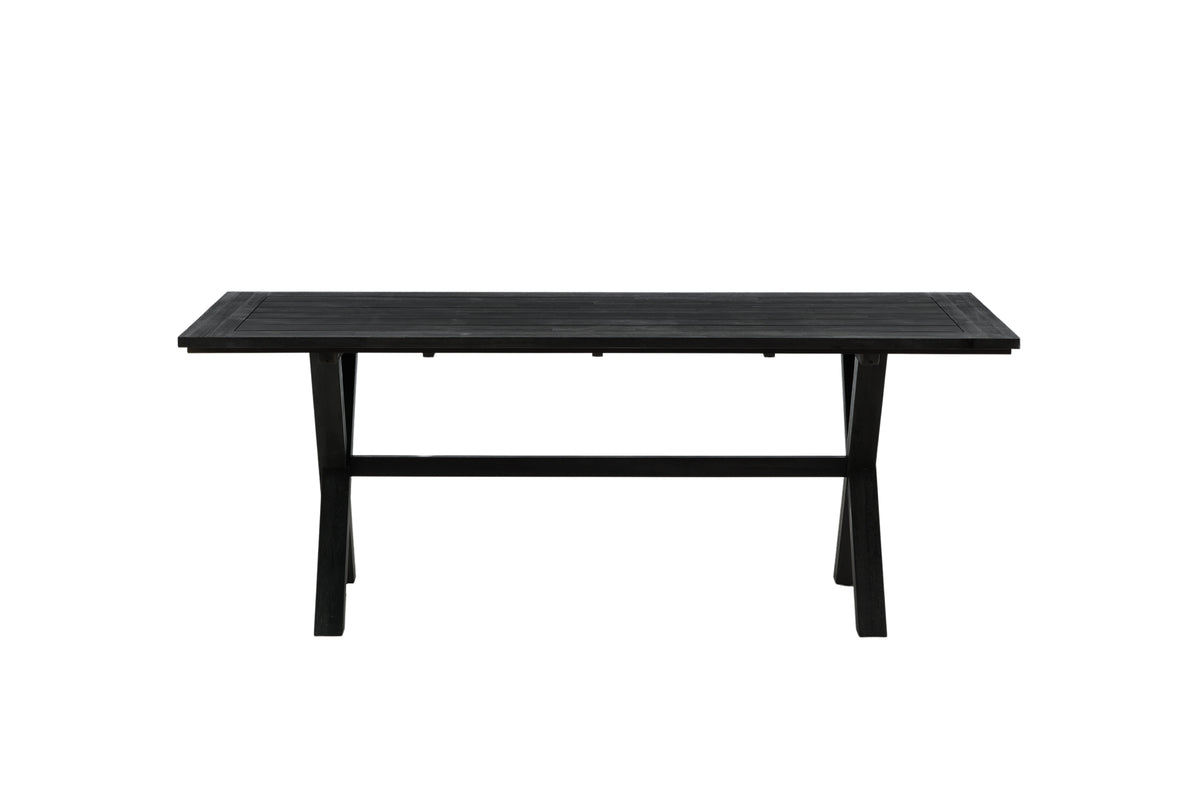 Rectangular Dining Table 75 x 200 x 100 Black