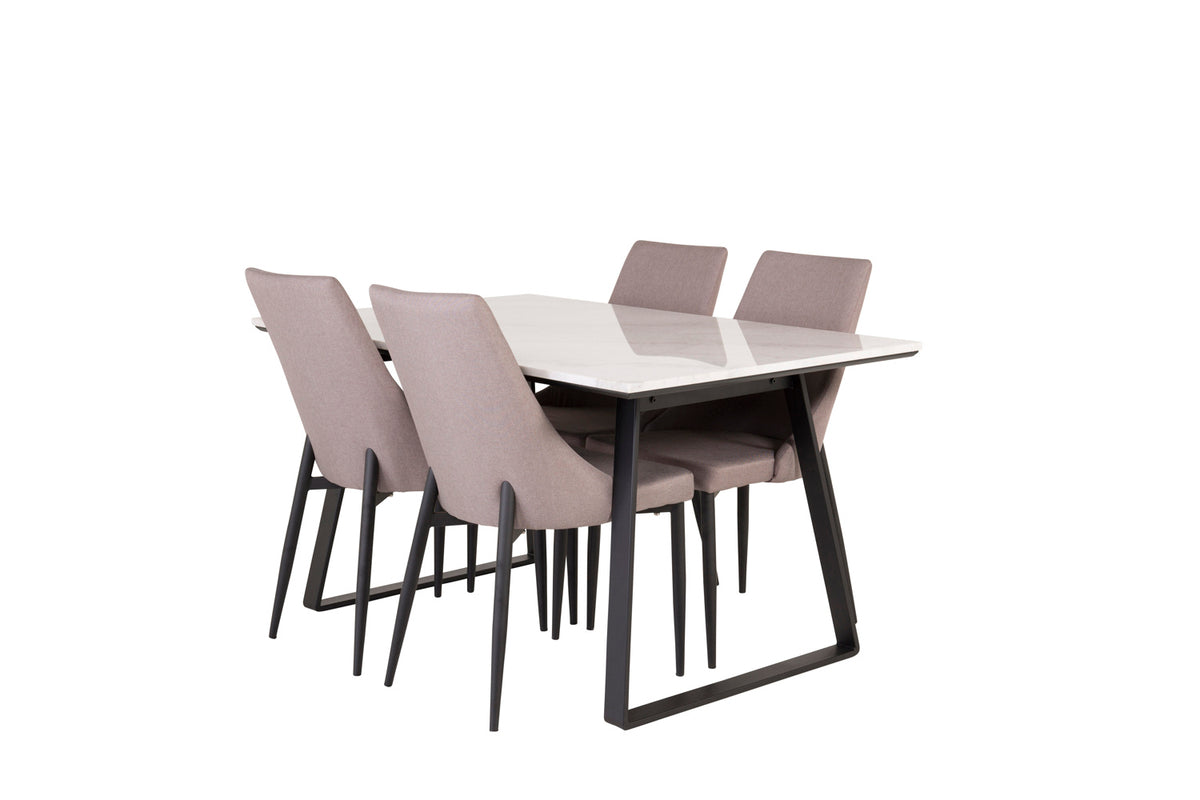 Rectangular Dining Table 75 x 140 x 90 Black +