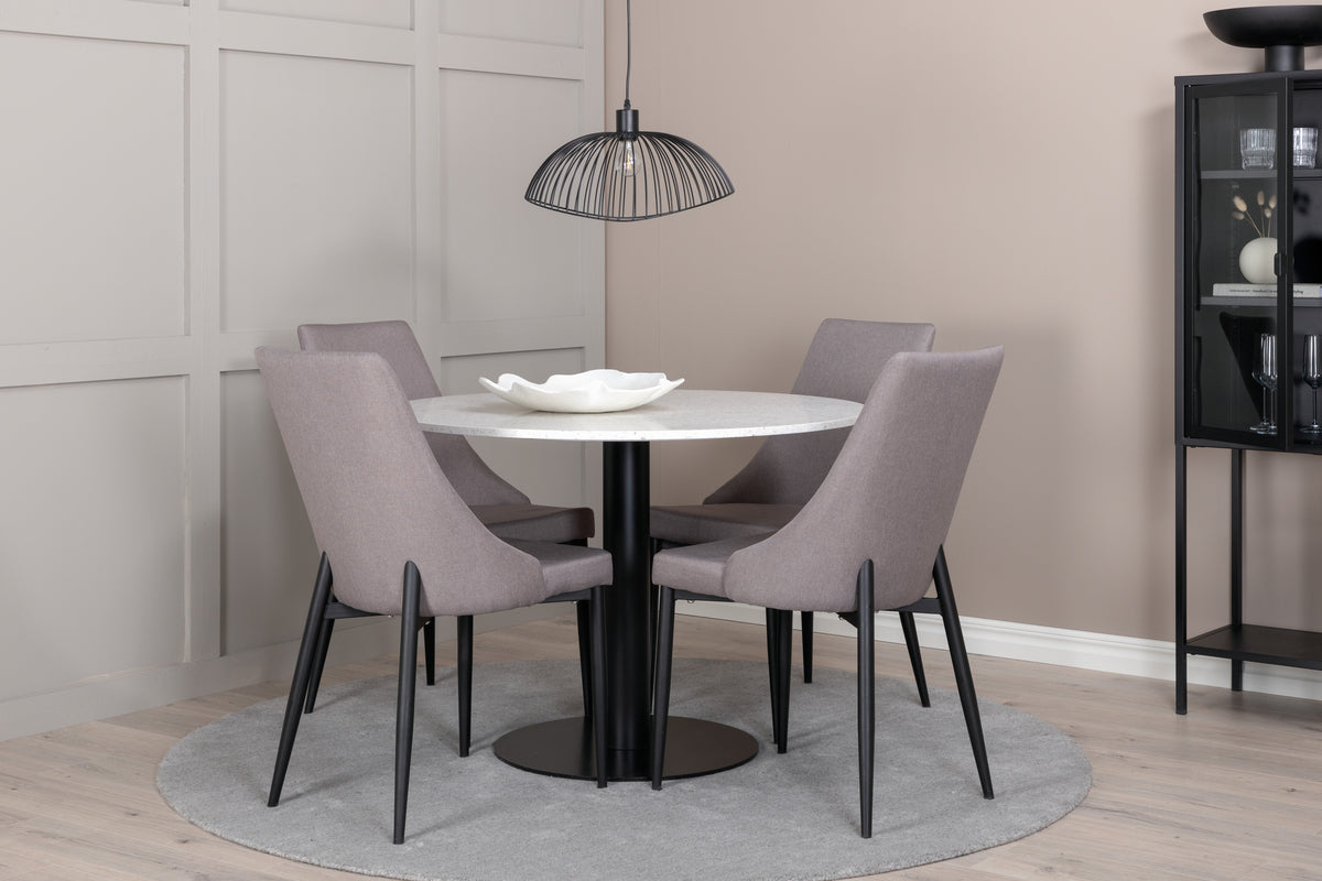 Round Dining Table ø106 White +