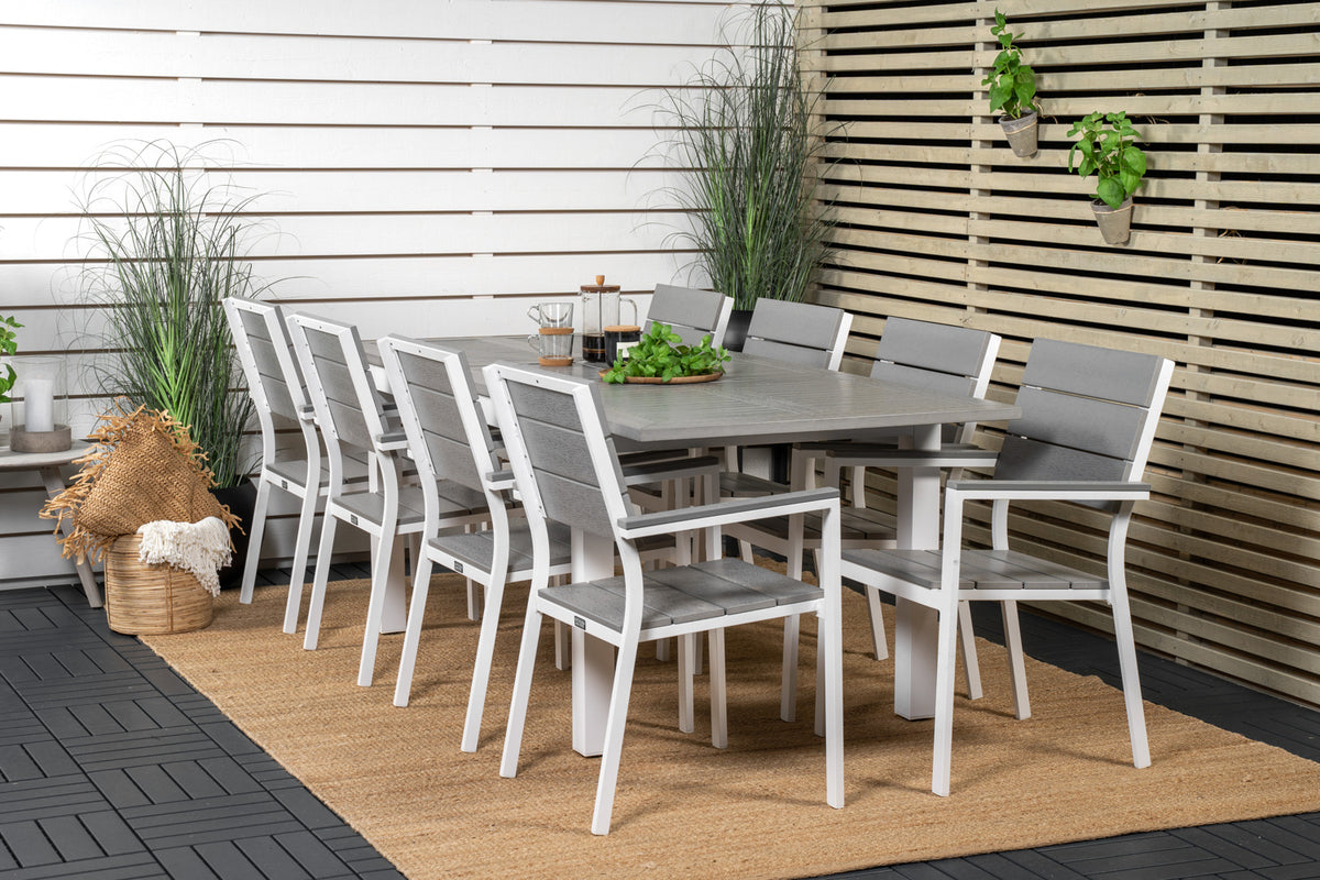 Dining Set Grey Grey