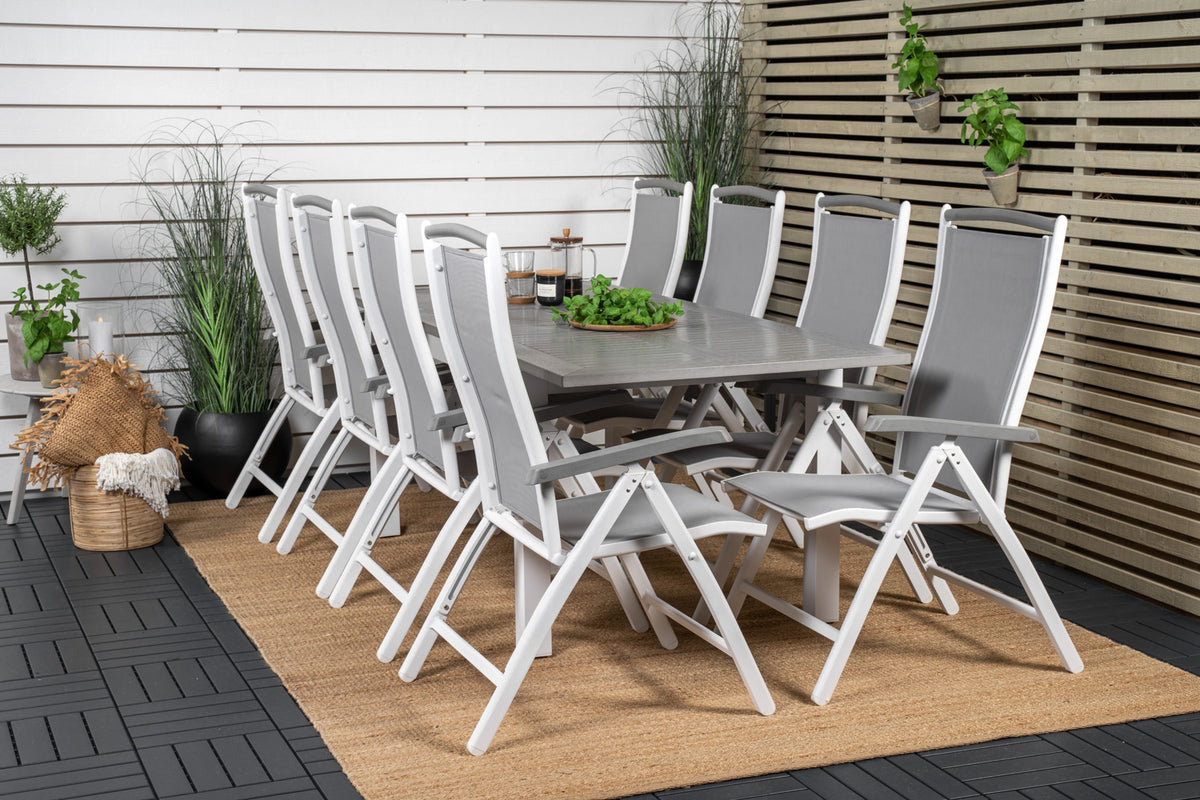 Dining Set Grey Grey