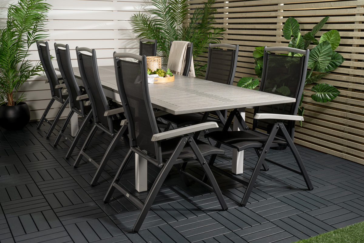 Dining Set Black Grey