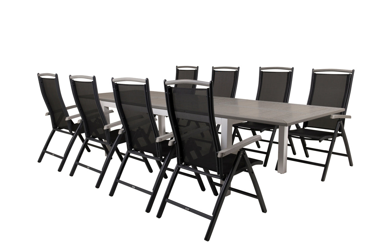 Dining Set Black Grey