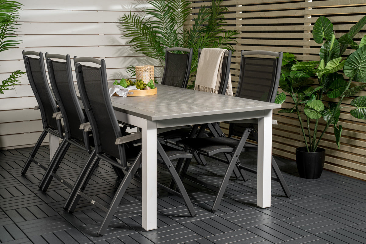 Dining Set Black Grey