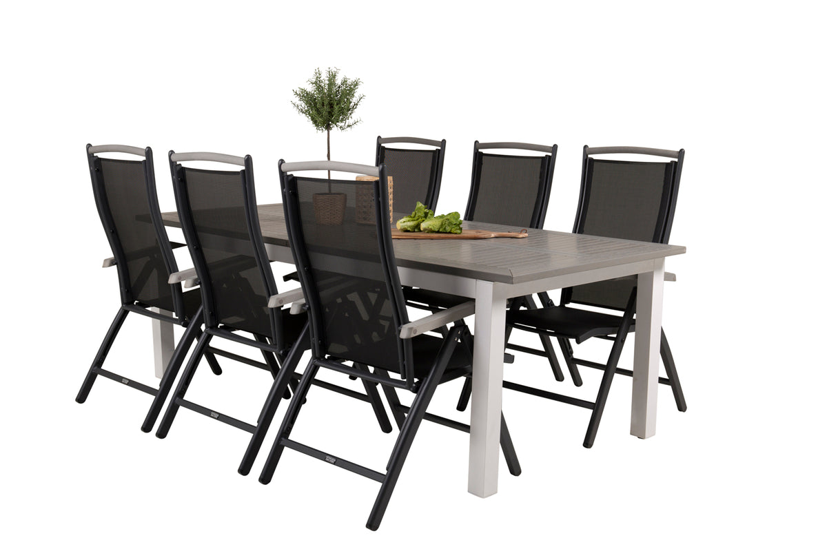 Dining Set Black Grey