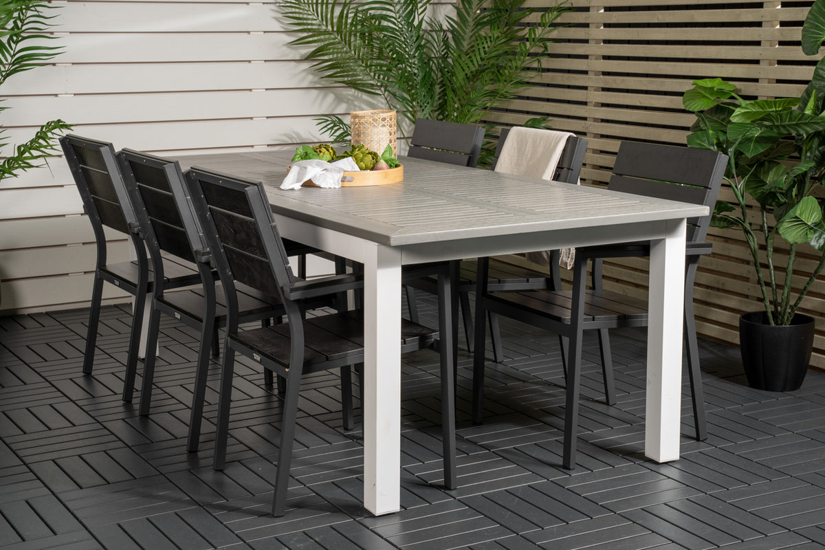Dining Set Black Grey