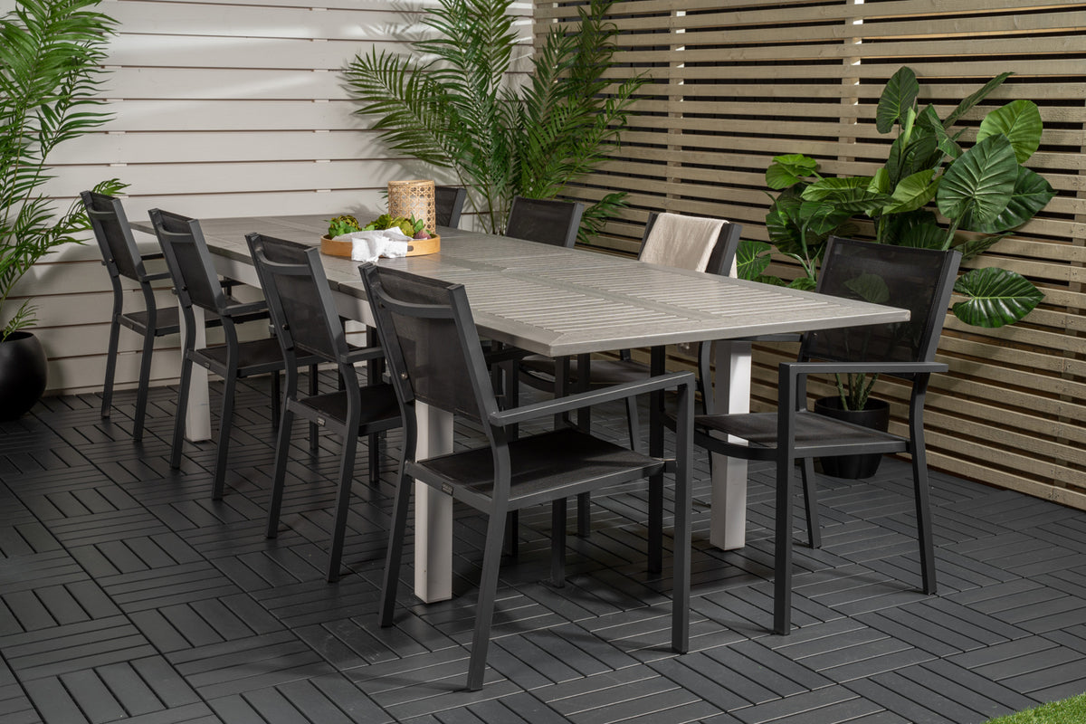 Dining Set Black Grey
