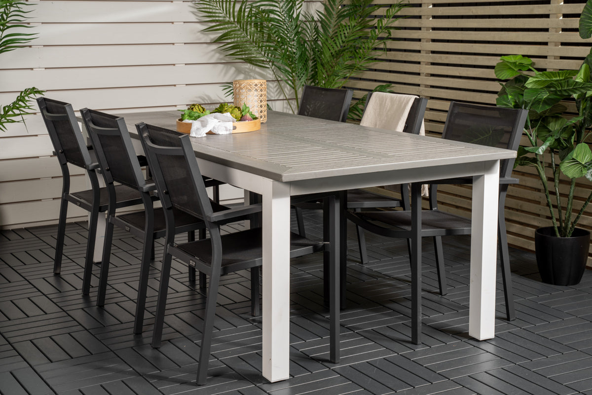 Dining Set Black Grey