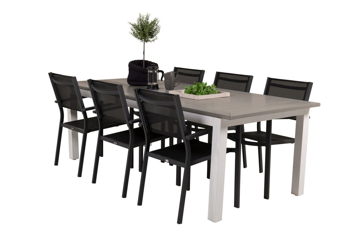 Dining Set Black Grey