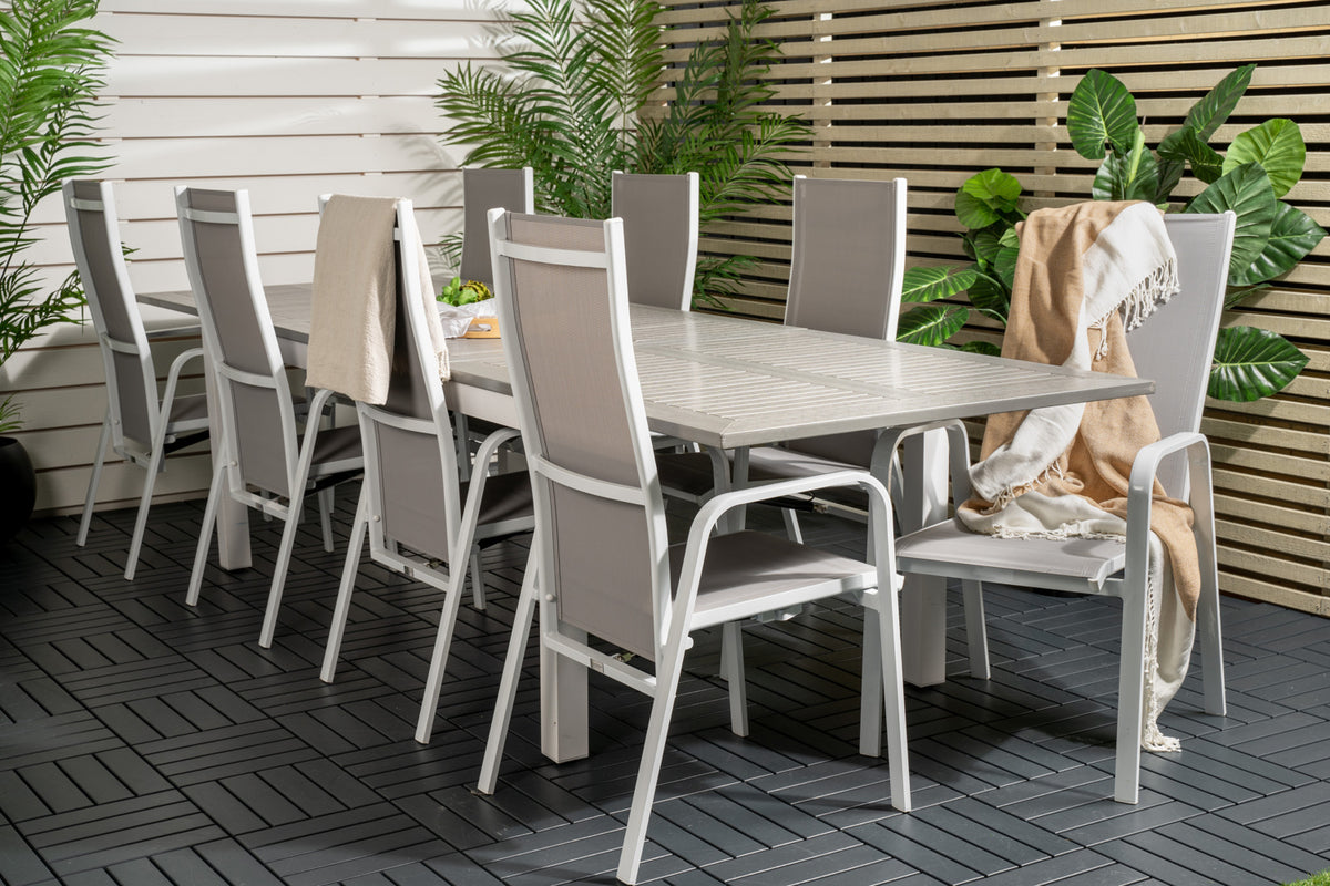 Dining Set Grey Grey