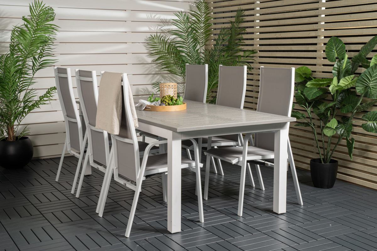 Dining Set Grey Grey