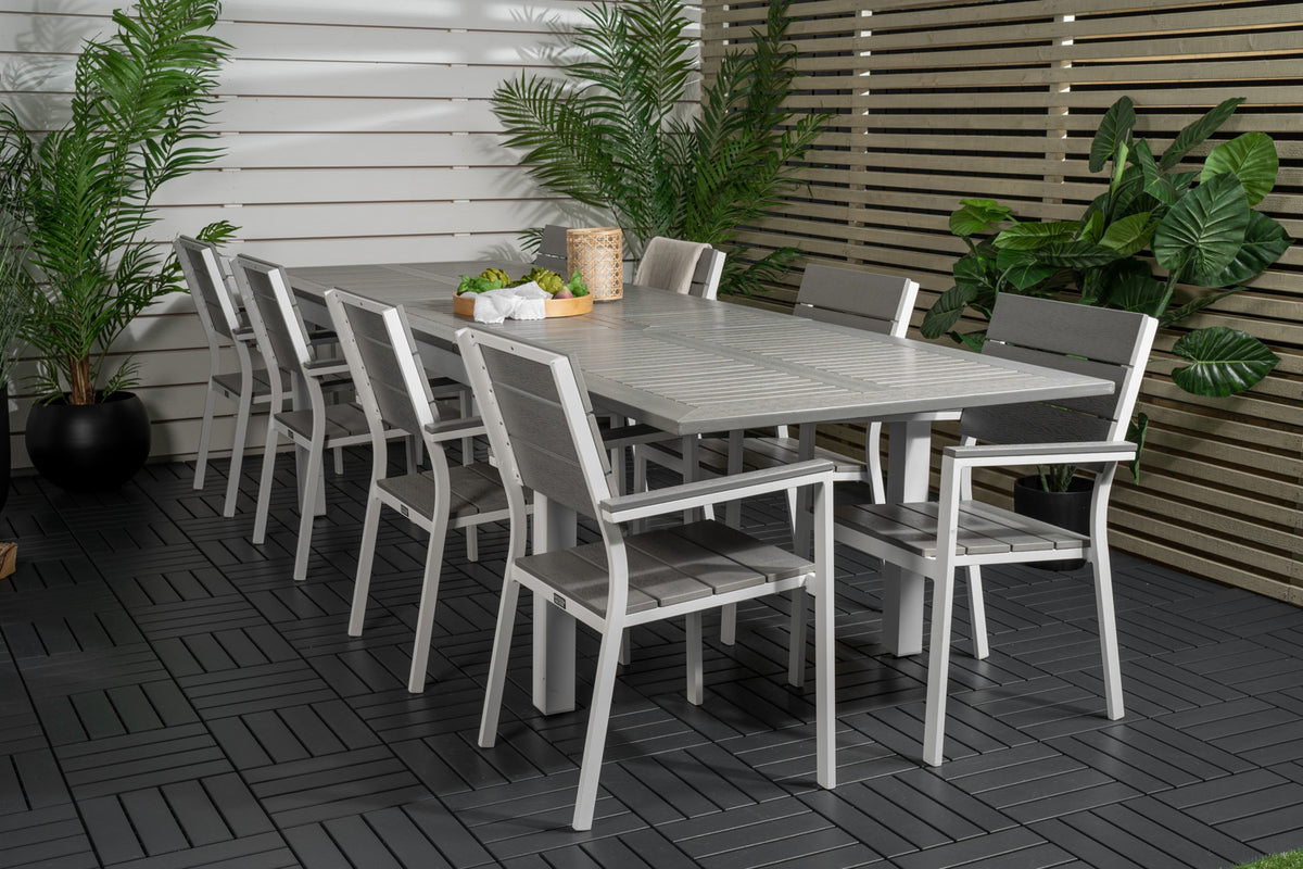 Dining Set Grey Grey