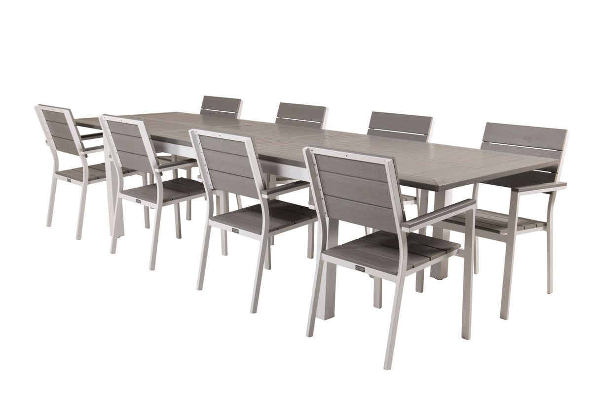 Dining Set Grey Grey
