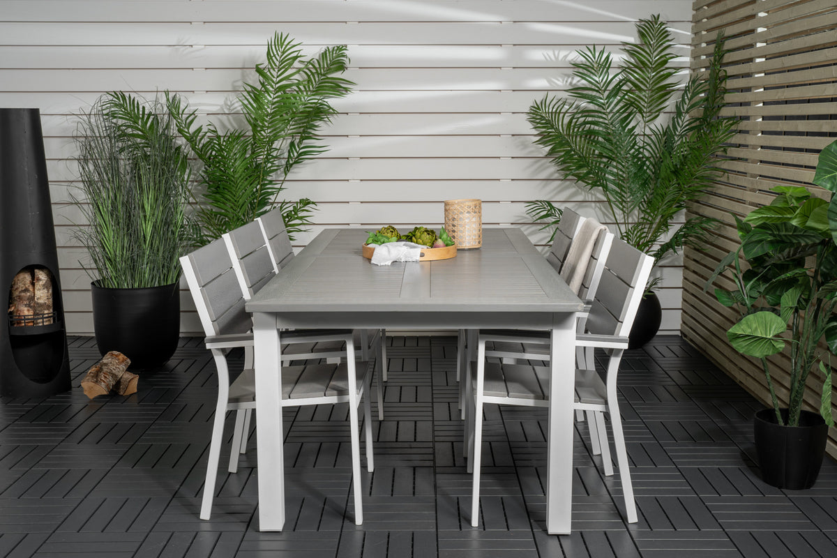 Dining Set Grey Grey