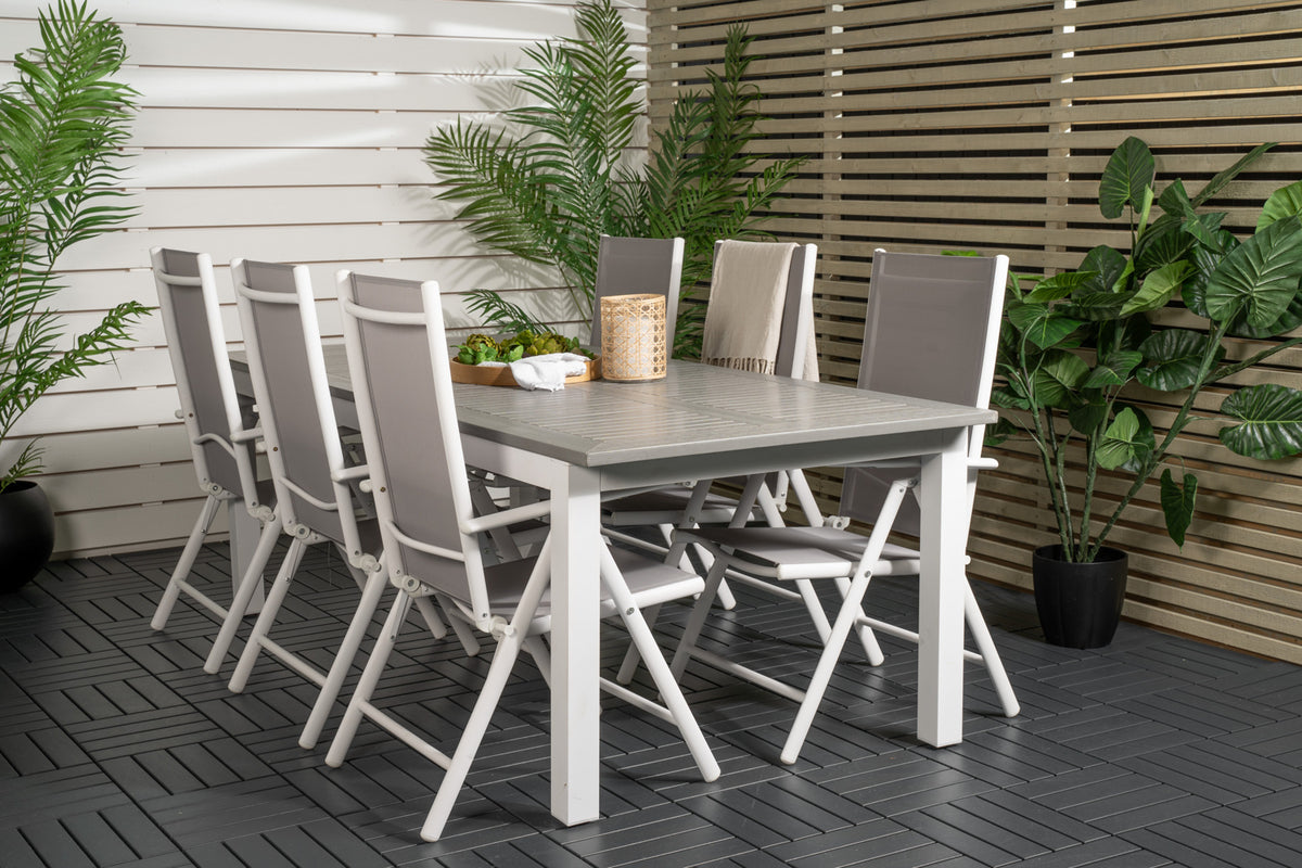 Dining Set Grey Grey